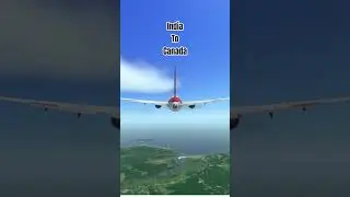 India to Canada in Air India B787✈️| Himalayan Entry & Sky Cruise🏔️🇮🇳➡️🇨🇦#aviation #airindia #shorts