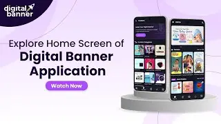 Home Screen : Digital Banner Application #digitalbannerapp #festival #application