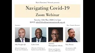 Navigating Covid-19 Webinar: Practical tips for Barristers | Black Barristers' Network