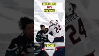 MATHIEU OLIVIER KNOCKS OUT RYAN REAVES COLD IN THE REMATCH!! 😳 OMG!!  #trending #hockey #nhl #fyp