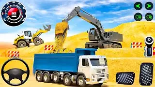 New City Road Construction Simulator game 3D - Real Drive JCB & Dumper Truck Game Part #1