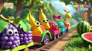 Fruity Friends Dance Party 🍎🍌🍉 | Fun Fruit Song for Kids | Wiggle & Bounce | Giggle Box Rhymes