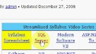 SQL Server - 8 Hours of Free Video Tutorials