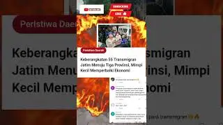 KEBERANGKATAN 55  TRANSMIGRAN JATIM MENUJU TIGA PROVINSI        #beritaviral #berita #news