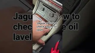 #Jaguar xf how to check engine oil lavel