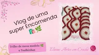 Vlog Super Encomenda 🛍️ #empreendernoartesanato #trilhodemesa #croche #encomenda #vlog 
