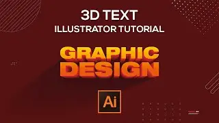 3d text Design in Illustrator | Tutorial