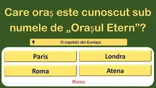 🇷🇴 TESTUL de CULTURĂ GENERALĂ: 15 Întrebări care Îți Dezvăluie IQ-ul!