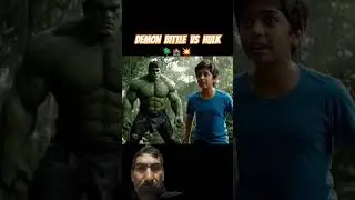 Demon bittle का साथ hulk का fight #shorts​ #viral​ #shortvideos​#hulk​ funnyvideo #@bhaisaab_thaons