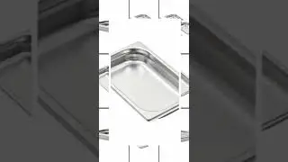 Vidaxl gastronorm containers 12 pcs gn 1/4 40 mm stainless steel