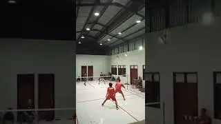 Badminton sparing