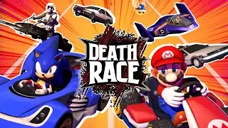 Sonic VS Mario VS Star Wars VS Initial D | DEATH RACE!