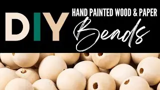 Watch Me Create These STUNNING Wood & Paper Beaded Bracelet!