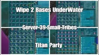Ark Official PvP | Small Tribes |  Wipe 2 base in UnderWater Server 39 in Small Tribes (Ps4)