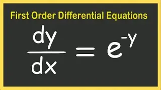 How To Solve First Order Differential Equations