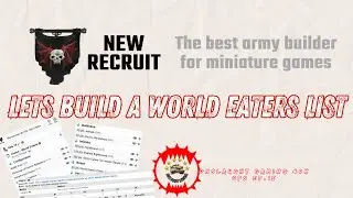 New Recruit Army Builder | Warhammer 40K