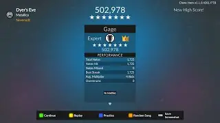 [GHM] Metallica - Dyer's Eve 100% FC (Guitar)