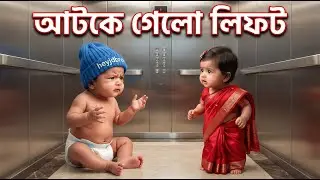 ১০ তলায় লিফটে আটকা পড়ল 😱 শেষে একি হলো #heyjdbro #banglafunnyvideo #fyp