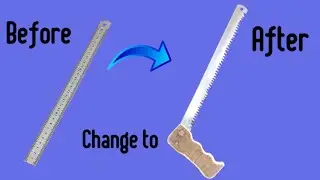 #Aari banaye |By using steel scale|#how to make a homemade saw|Ultimate creative hub