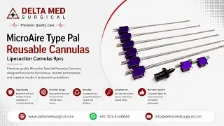 MicroAire Type Pal Reusable Cannulas Liposuction Cannulas 9pcs Delta Med Surgical 