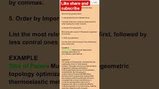 How to write keywords in research proposal # Abstract # PhD