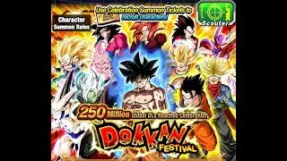 Dokkan Battle - 250 million downloads ticket banner summon