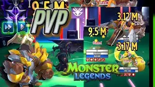 PVP with Shadowyna + King Atum + Jestin Justice (Monster Legends)