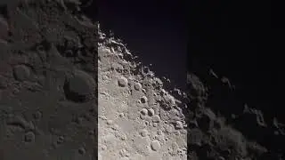 Moon Craters through my telescope #moon #through #my #telescope #astronomy #interstellar #shorts