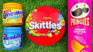Satisfying ASMR video lollipop candy and chocolate yummy candy unboxing video