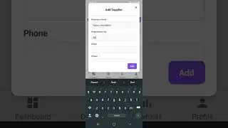 Pandos System App Add product suppliers