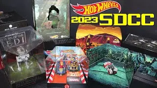 Mattel Hot Wheels 2023 San Diego Comic Con Marvel, Star Wars, Jurassic Park Exclusives (RacerVerse)