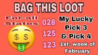 My Lucky winning Pick 3 & Pick 4 Week 1, February 2021