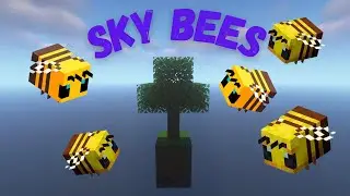 Sky Bees | One Tree to Bee Production Team?| Modded Minecraft