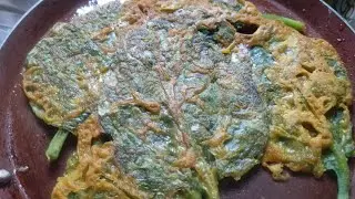 Poi saga pithau bhaja odia  recipe/malabar spinach bhaji recipe/poi saga recipe!!
