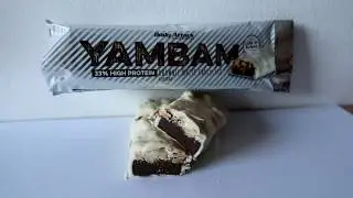 #Taste-Test-YAMBAM Low Sugar High Protein Bar✳White Chocolate Brownie✳