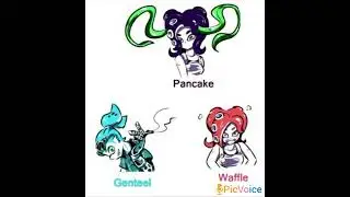 octoling elite pancake🖤, inkling boy genteel robot 💙,  Octoling&nbsp; waffle robot❤