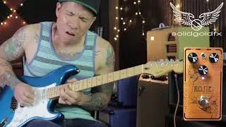Solid Gold FX Rosie Germanium Copper Custom Shop Edition distortion fuzz pedal demo - RJ Ronquillo