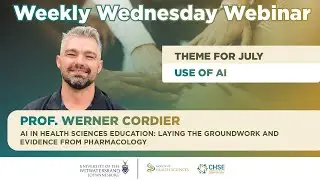 PROF. WERNER CORDIER - AI IN HSE: LAYING THE GROUNDWORK AND EVIDENCE FROM PHARMACOLOGY