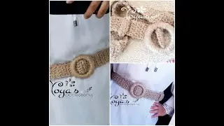 #حزام_خيش_موضة_كل_صيف  #Crochet_burlap_belt#  #حزام_كروشيه بطريقة بسيطة واقل وقت متنسوش الاشتراك 😍