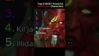 Ranking top 5 MOST Powerful Lore Characters in WoW