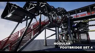 Unreal Engine Marketplace- Modular Footbridge Set 4