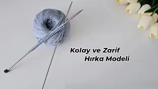 Kolay 🧶 Zarif #hırka #yelek #örgü Modeli🎗 #knitting #crochet #sweet #handmade #stitch #pattern #diy