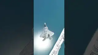 F-22 Raptor Thrust Vector Peddle Turn Over Cancun!