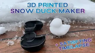 3D Printed Duck Shape SNOWBALL Maker + Satisfying Timelapse/Octolapse - Printed on Ender 3 V2