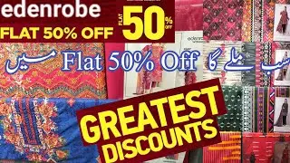 edenrobe sale flat 50% off on all unstitch collection