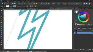 How to make stroke corners sharp pointed edged in Affinity Designer