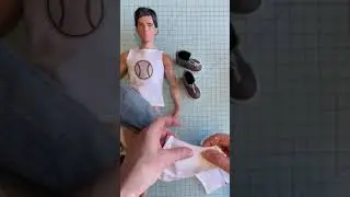 How To Make Doll Clothes / Easy Doll Pants Sweatpants / In The Game Pattern #shorts #sewingfordolls