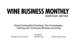 WBM Webinar: Virtual Tasting Best Practices