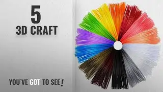 Top 10 3D Craft [2018]: Anpro 14 Piece 3D Printer Filament for 3D Print Pen Multicolor Pack 1.75mm