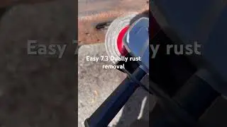 How to remove rust Air Needle Scaler- Wire brush- Air Compressor- 2 hours of work #7.3turbodieseldrw
